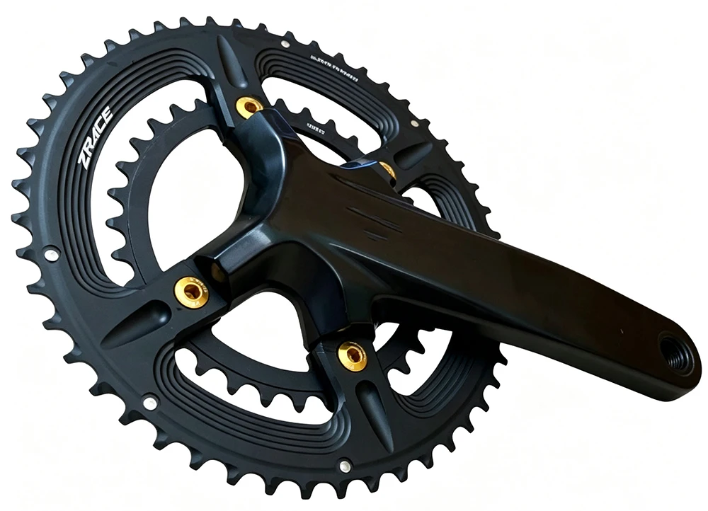 ZRACE Asymmetrisches Kettenblatt für Rennräder 110BCD 4-Bolzen, 105 FC-R7000 / ULTEGRA FC-R8000 / DURA-ACE FC-R9100, 50-34T 52-36T 53-39T – Detail 13