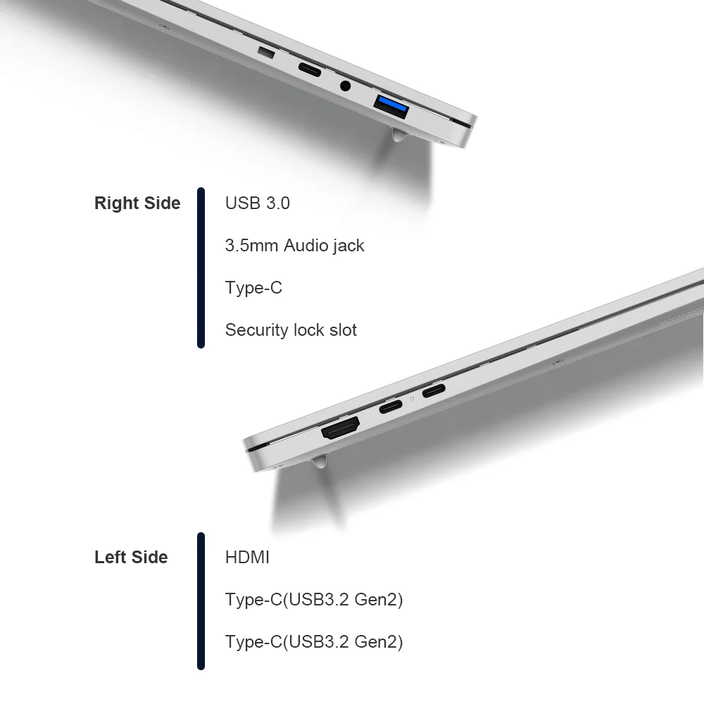 Ninkear S14 Laptop 14 Inch 2.2K AMD Ryzen 5 6600H 6-Core, 16GB DDR5 RAM, 1TB SSD, WiFi 6, Bluetooth 5.3, 60Wh Battery, 65W Type-C Charging, Backlit Keyboard