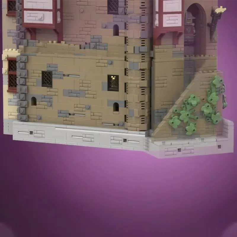 2651pcs MOC Castle First Floor Courtyard - The Red Falcons' Mountain Fortress Model Building Blocks Christmas Gifts Toy Creative