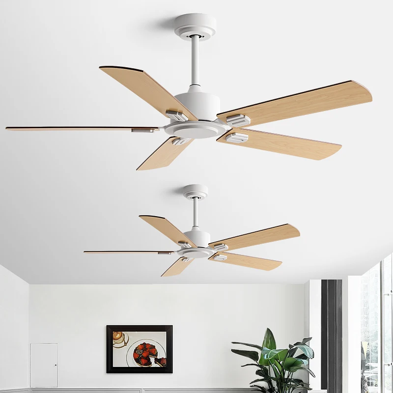 56Inch Ceiling Fan Industrial Style Black Retro Remote Control Indoor Restaurant Living Room  Without Lamp Electric Fan 110 220V