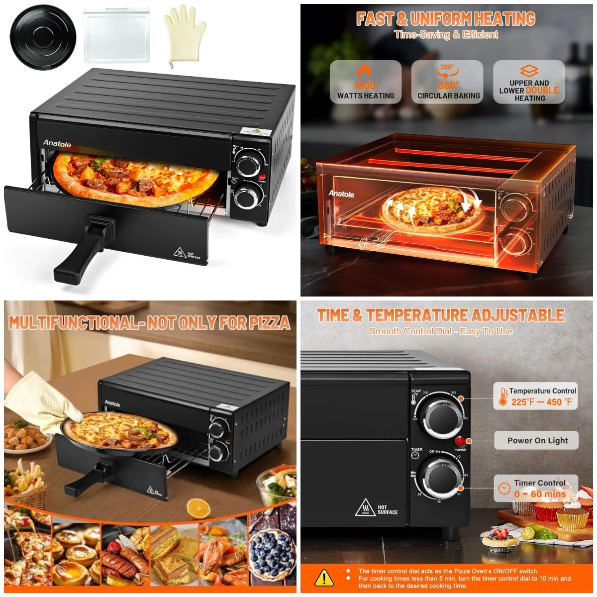 Electric Countertop Pizza Oven 1