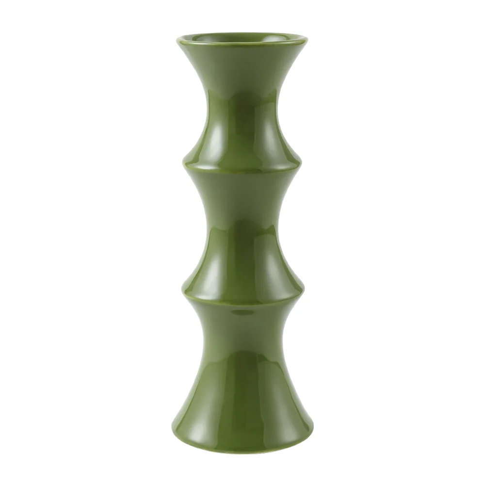 Vintage Ceramic Vase with High-end Feel, New Year's Red Antique High Aesthetic Tea Set Decoration Vase Home Decoration