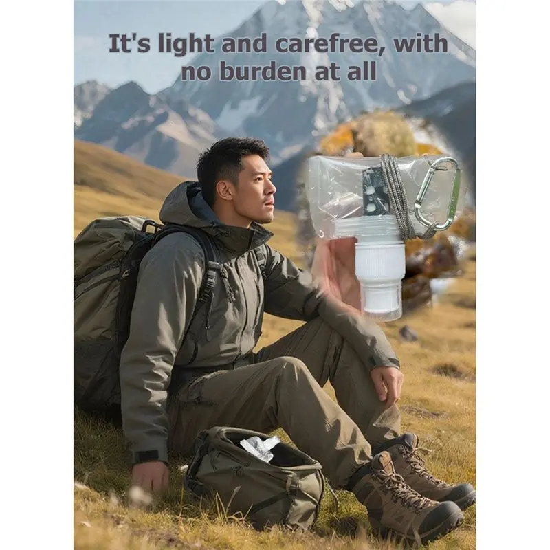 [B24B!】 Backpackable Water Purifier 200L Capacity Portable Outdoor Filter For Emergency Clean Drinking Water Camping Hiking
