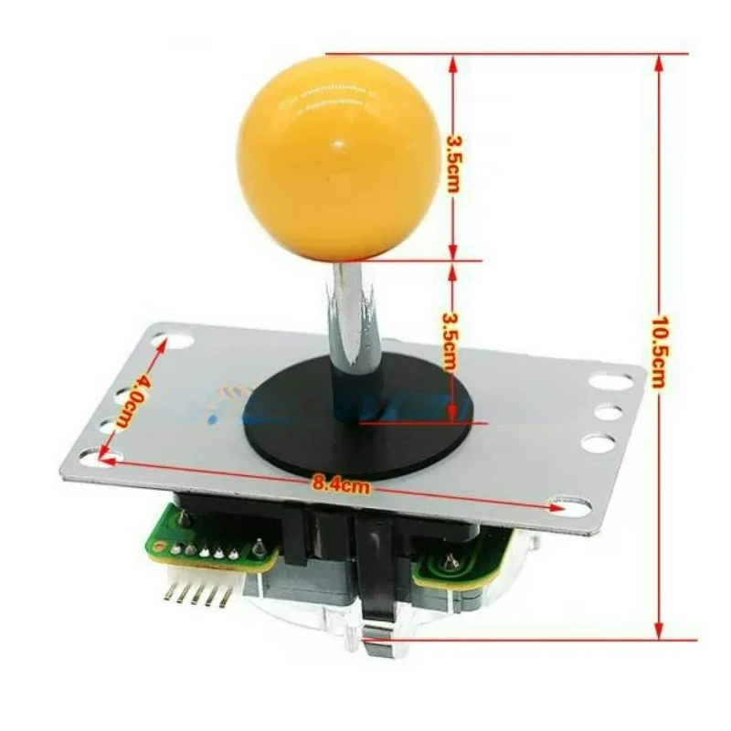 DIY Arcade Joystick 8 Way Square Gate Sanwa 5 Pin Joystick for PC PS Fighting Game Coin Operated Games