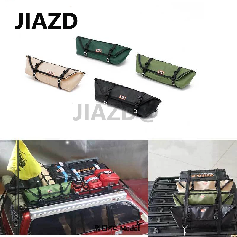 Travel Car Cargo Roof Bag Rooftop Luggage for SCX10 TRX4 D90 1/10 Climbing Spare Ornaments