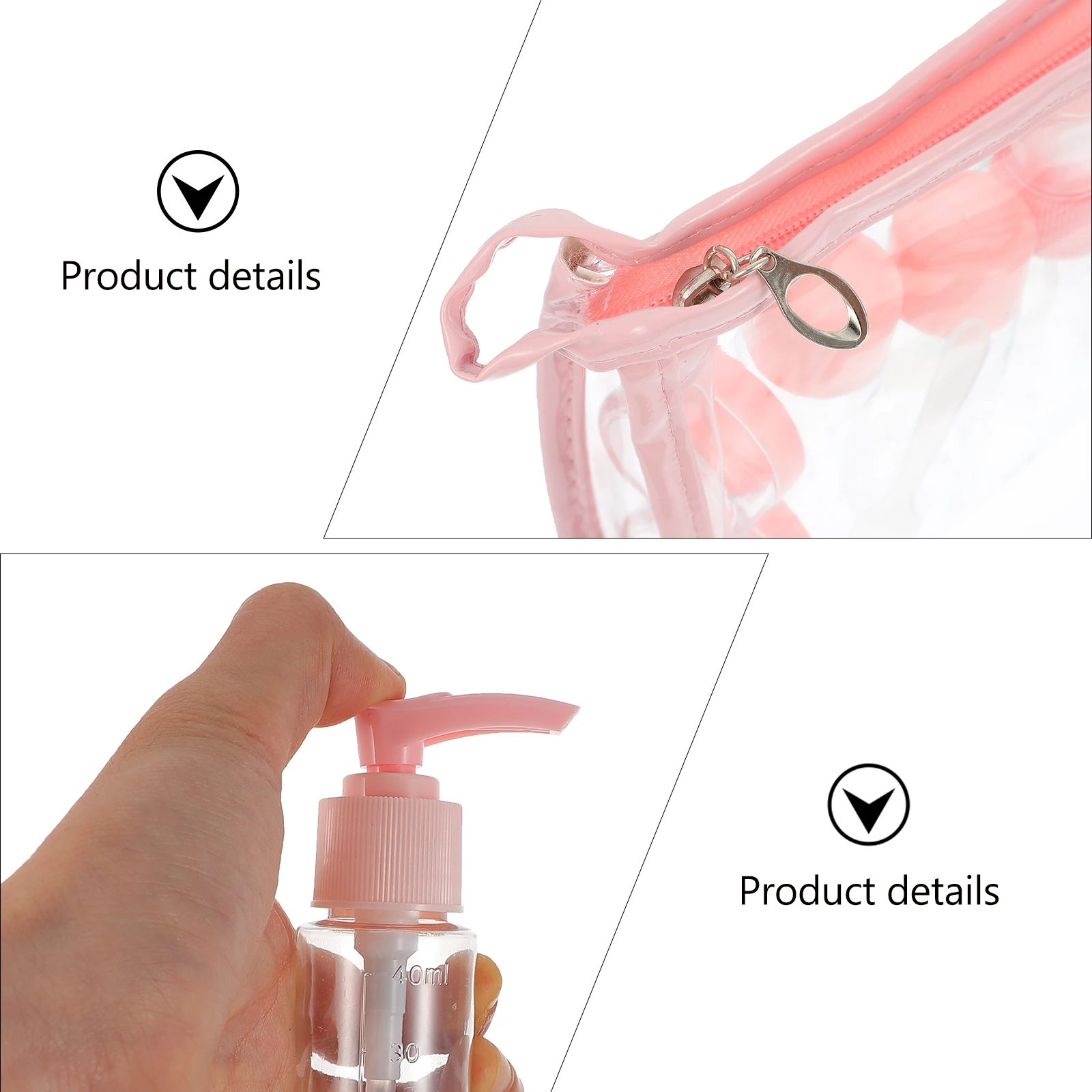 

1 set 1 Set Sub-Bottles Kit Portable Cream Lotion Storage Containers Reusable Skincare Product Bottles Empty Plastic