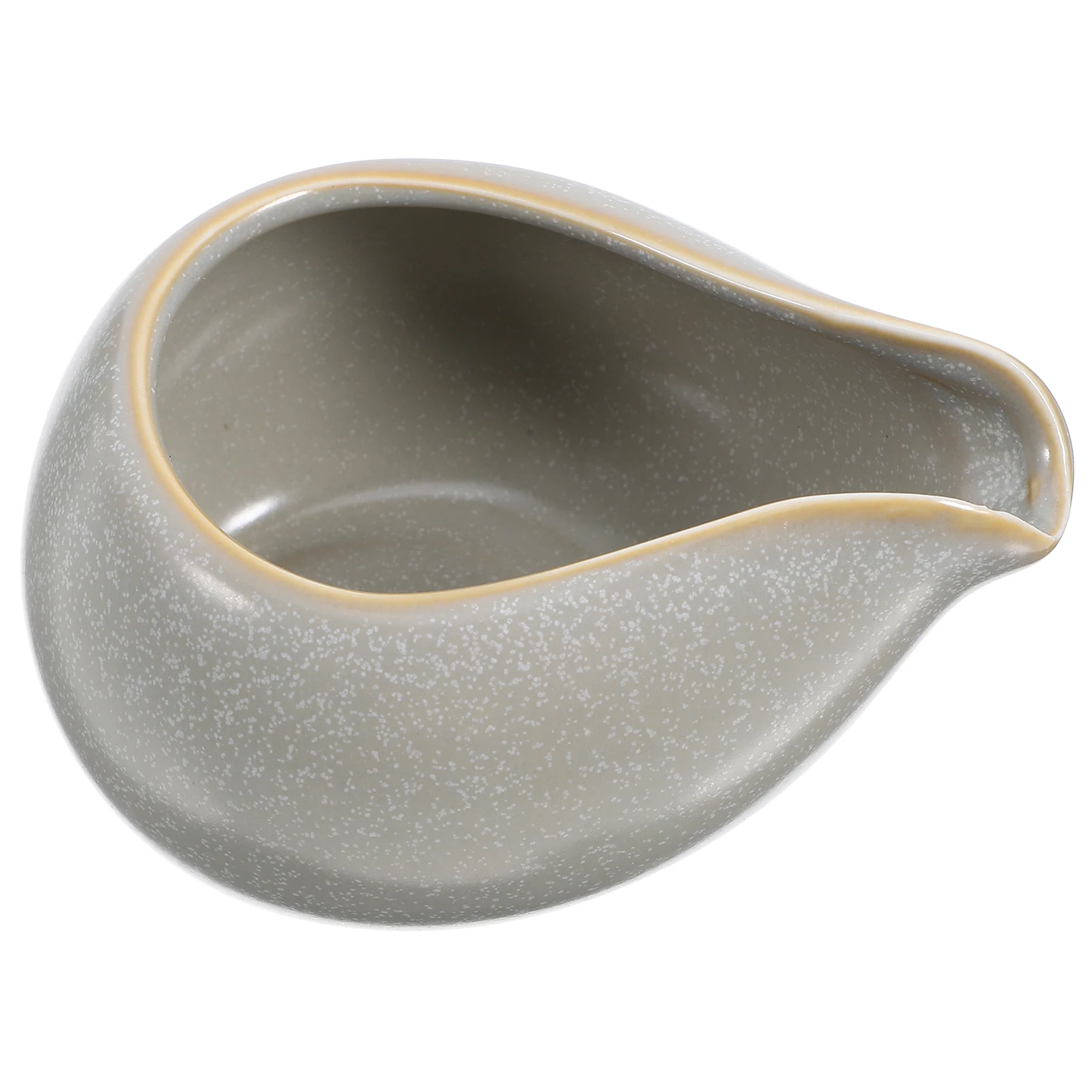 

Round Mouth Scoop Creamer Container Individual Sauce Jug Vintage Juice Ceramics Baby