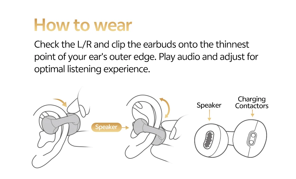 QCY Crossky C30S Clip-On Wireless-Kopfhörer Hi-Res LDAC-Kopfhörer Bluetooth 6.0 Dual-Magnet-Treiber-Headsets 40H Sport-Ohrhörer – Detail 14