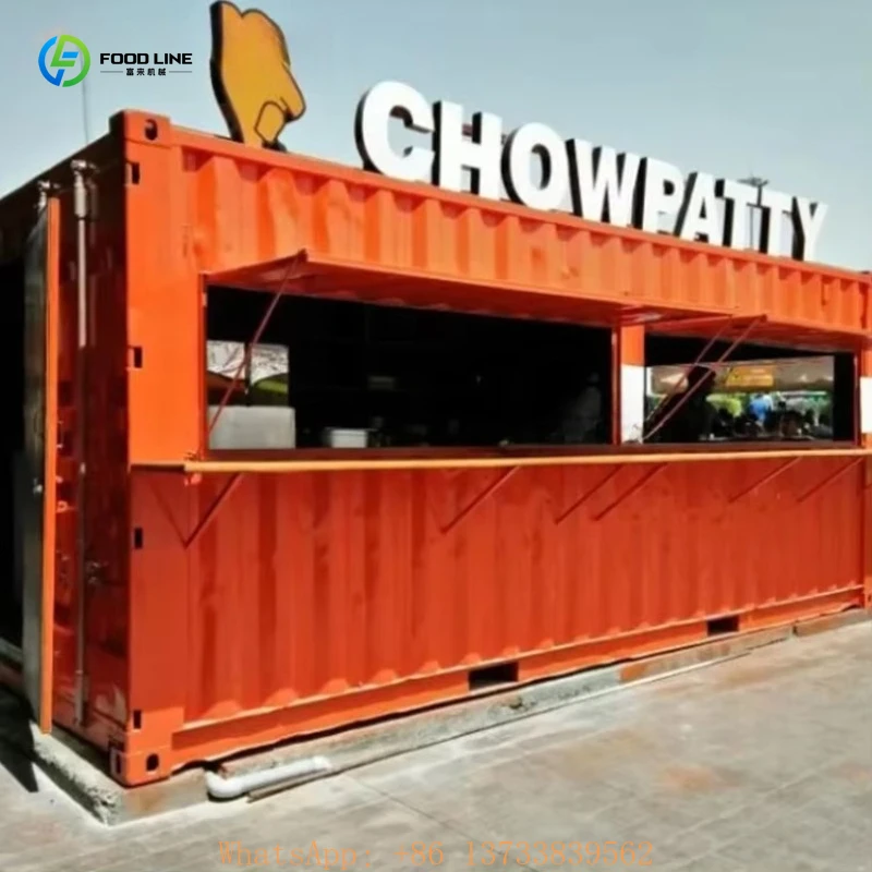 Customized Coffee Kiosk Container Store Modern Prefabricated House Outdoor Small House Container House