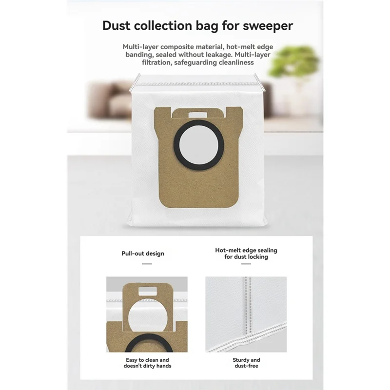 

ABBZ-Compatible For Xiaomi For Mijia M40S Vacuum Replacement Anti-Tangle Roller Brush Side Brush Dust Bag Filter Mop Cloth Parts