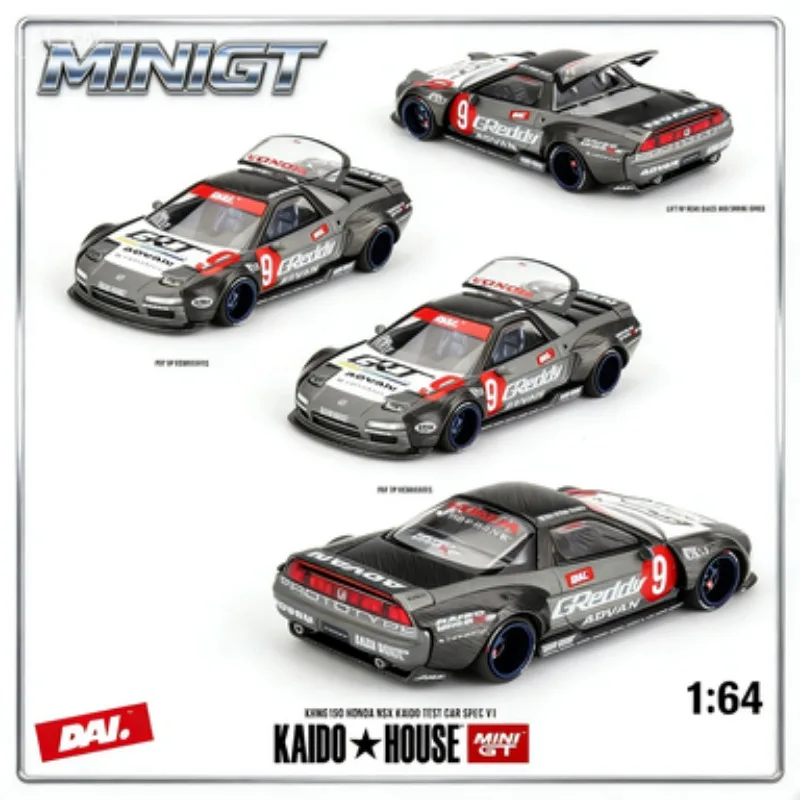 

MINIGT 1:64 Honda, литая модель автомобиля из сплава, подарок для мальчиков, высококачественная статическая коллекционная модель для взрослых, праздничный подарок.