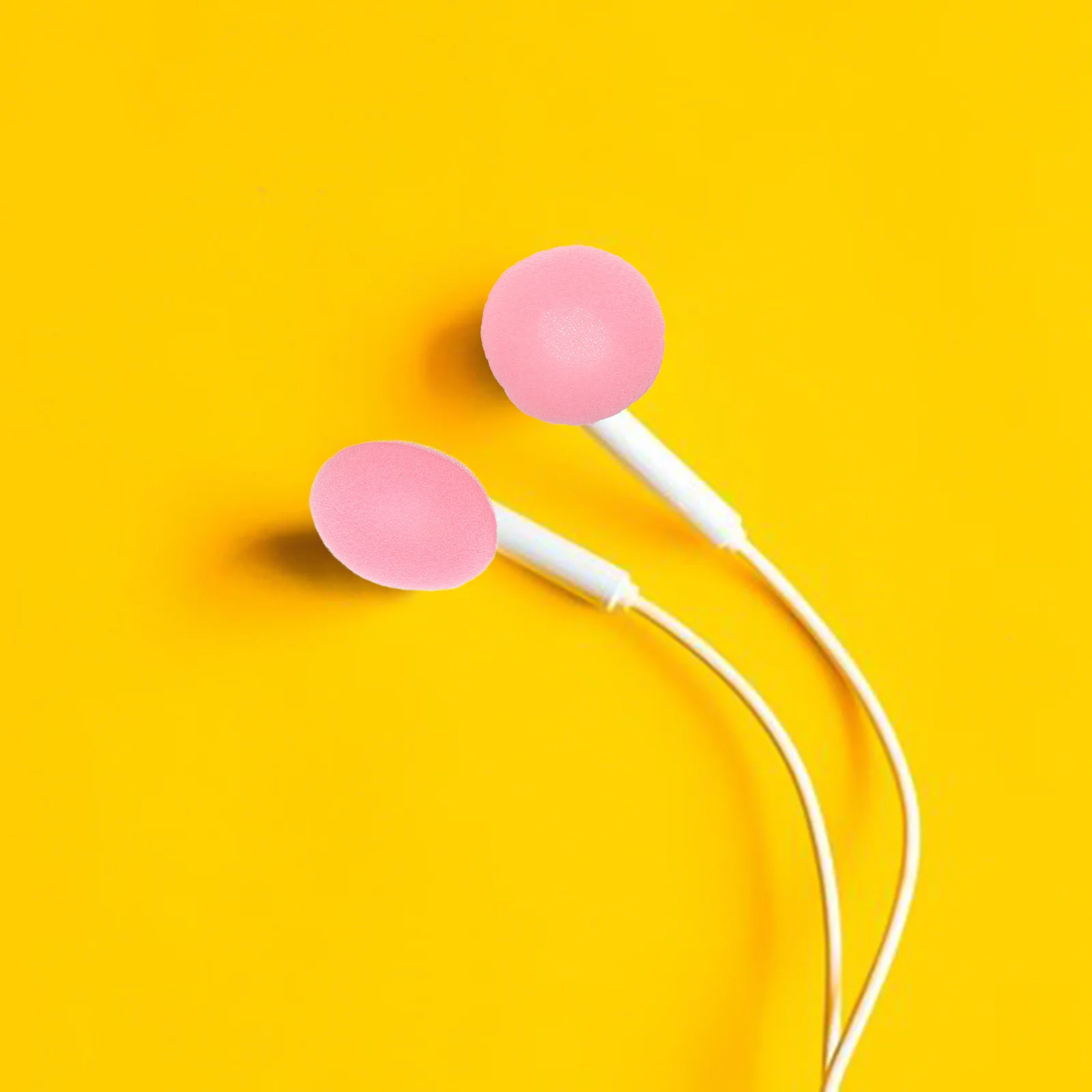 

50pcs Headphone Sponge Thick Ear Bud For Noise Isolation Bass Enhancement Universal Fit In-Ear Earphones Earphone Small Sponge