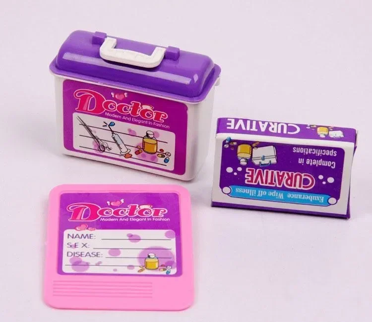 [面白い] ままごとのおもちゃ 14 ピース/セット子供子供シミュレーションドクタープレイセットナース医学プラスチックツールキットボックスごっこ遊びゲームギフト