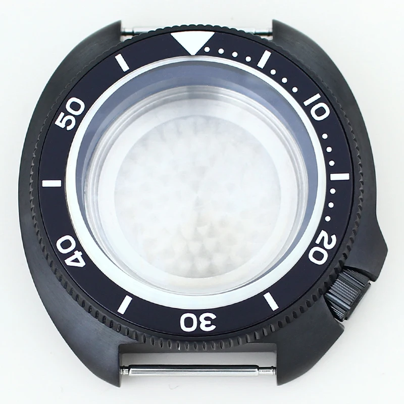

Black 44mm Diving Watch Case Sapphire 100M Waterproof For Turtle Seiko NH35 NH36 NH38 NH34 4R36 Movement 28.5mm Dial Mod SKX6105