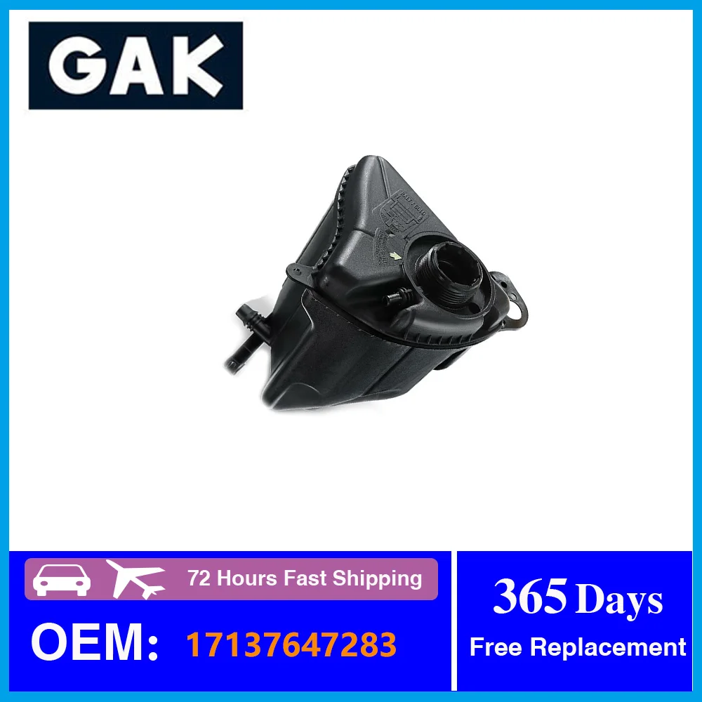 

GAK Coolant Expansion Tank Radiator Auxiliary Kettle 17137647283 For BMW 5 6 7 Series F10 F07 F11 F12 F13 F06 F18 F02 535i