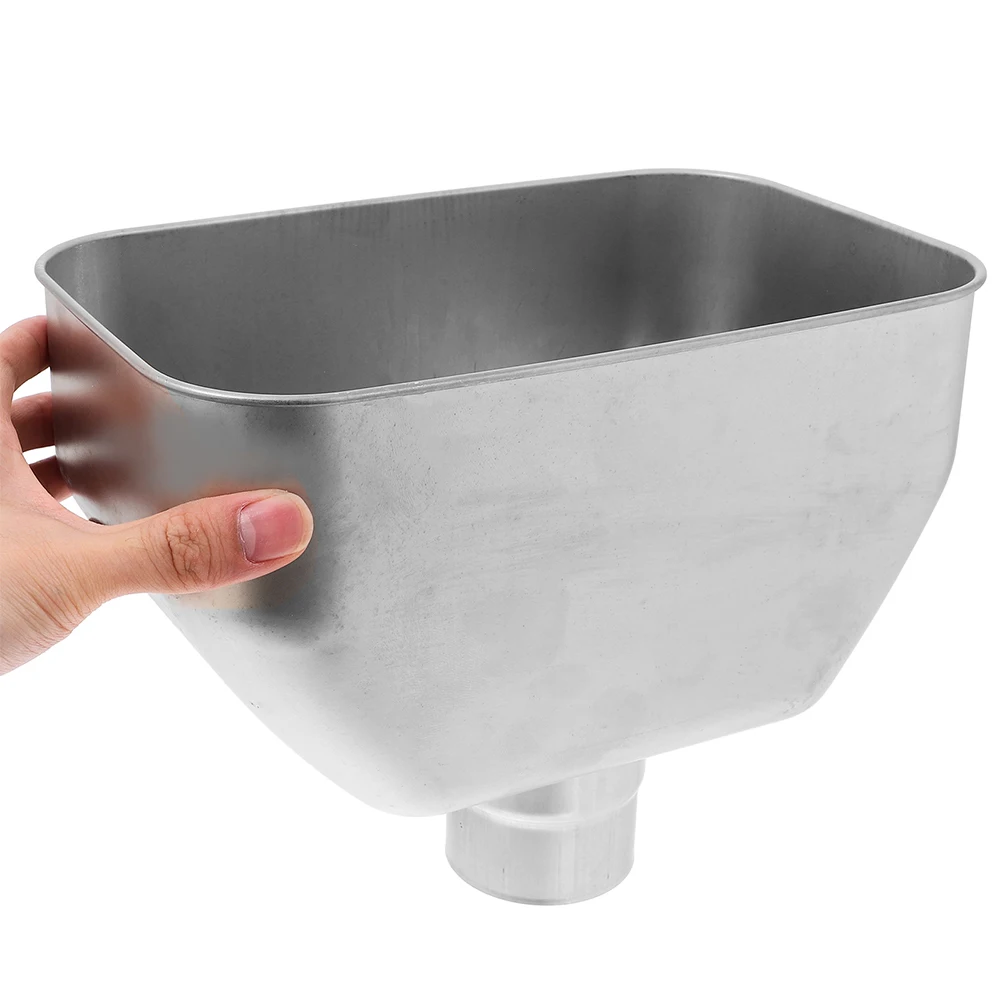 

Stainless Steel Rain Gutter Parts 9.7cm Hole Downspout Extensions Drain Pipe Connector Outdoor Rainwater System Roof Drainage