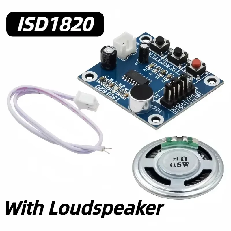 ISD1820 Recording Module Voice Module The Voice Board Telediphone Module Board with Microphones + Loudspeaker