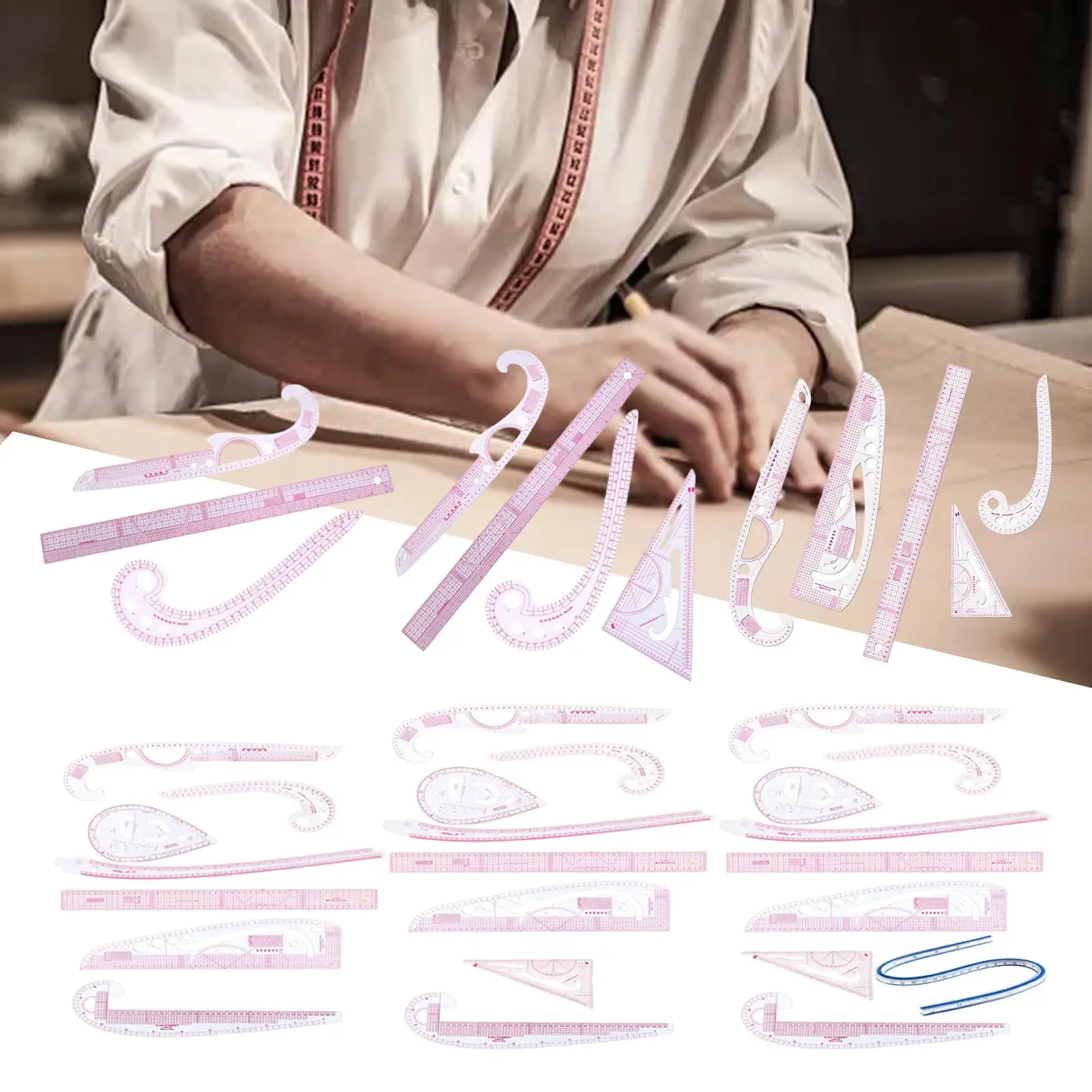 

Curve Ruler Set, Measuring Ruler for Clothing, DIY Tailor Ruler, Curve Rulers,