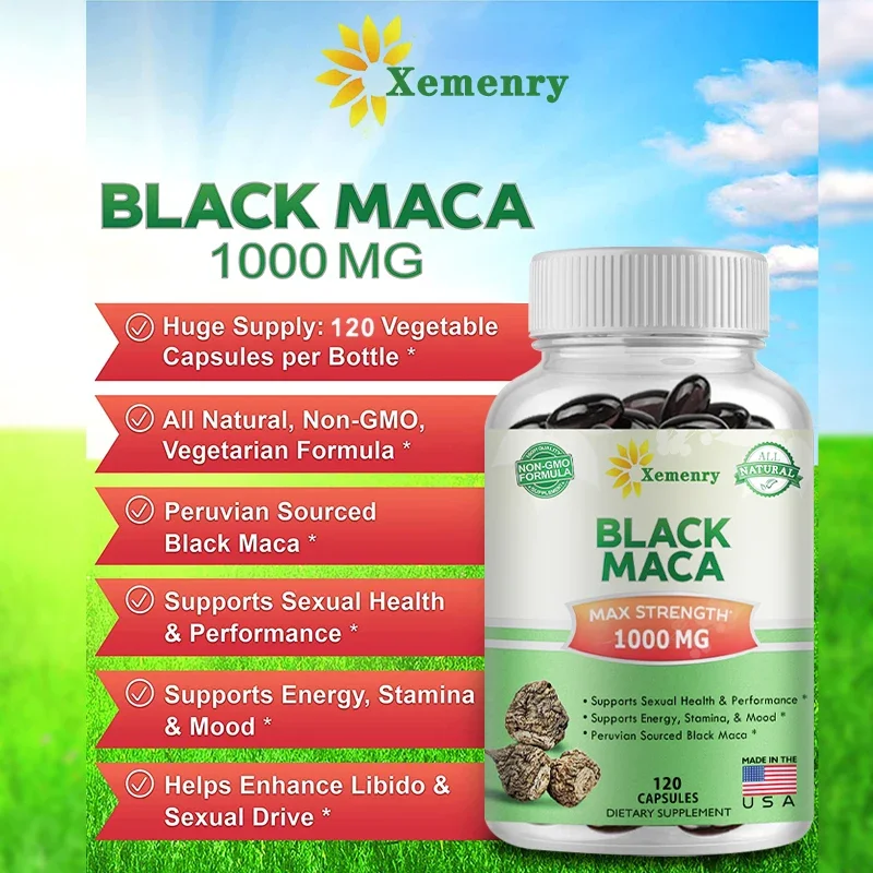 Black Maca-Größe und Ausdauer erhöhen, Vitalität verbessern und Müdigkeit lindern