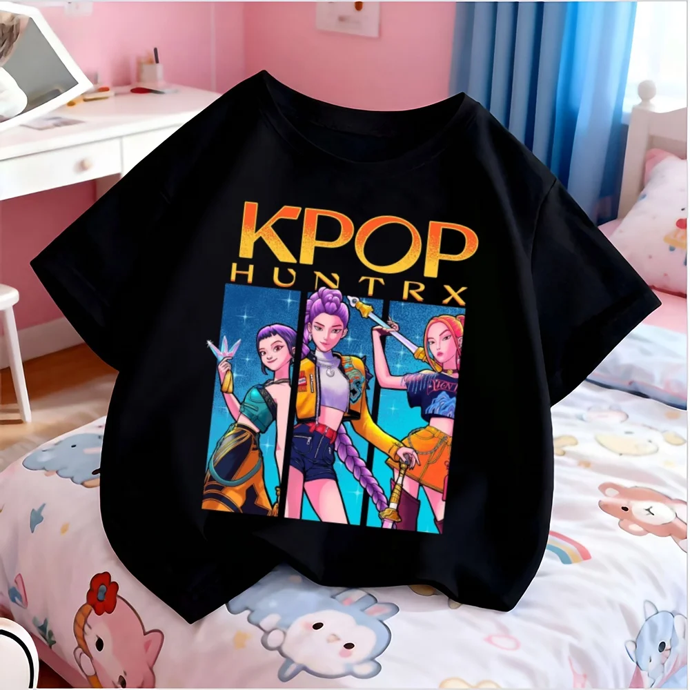 K-Pop Demon Hunters Sweatshirt 100% Cotton Hoodie Child Dress Durable Does Not Fade Movie Fans Gift Children's for Boys Girls
