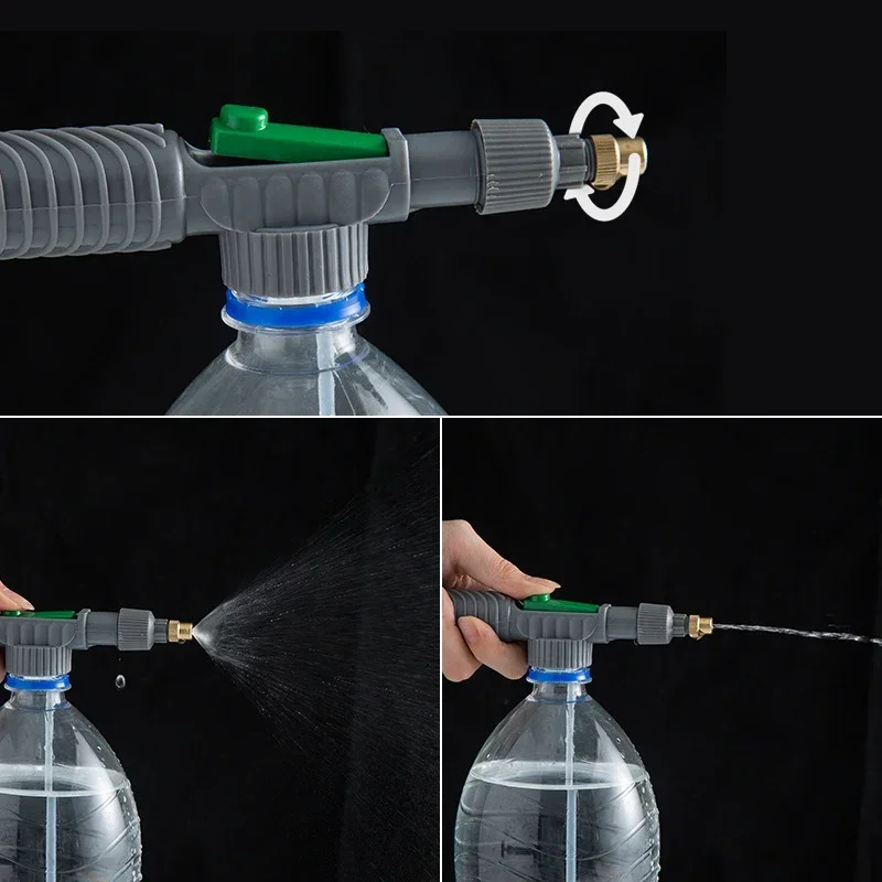 Manual Sprayer Adjustable Beverage Bottle Sprayer Sprinkler Sprinkler Pressure Spray Nozzle Garden Watering Tool