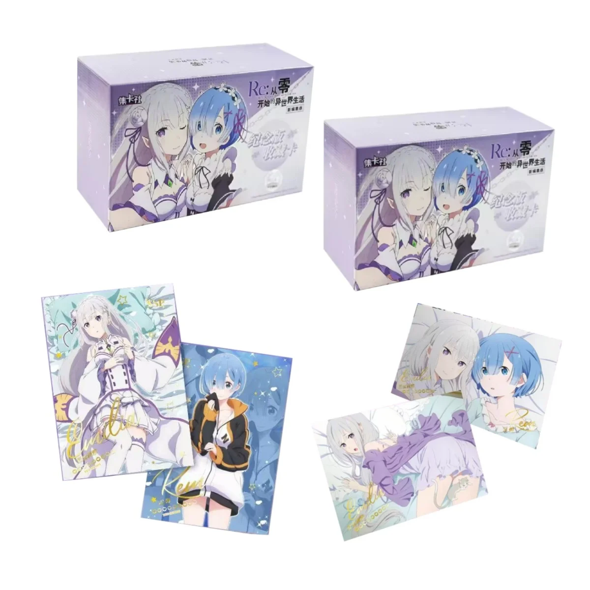 Genuine Card Fun Re: Life in A Different World From Zero Collection Cards Commemorative Edition Anime Peripheral Kids Gift Toys