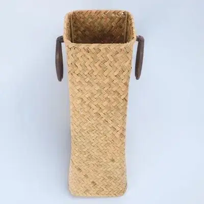 

Straw Flower Vase Simple Neutral Color Decorative Vase Home Office Dried Flower Arrangement Holder Straw Container