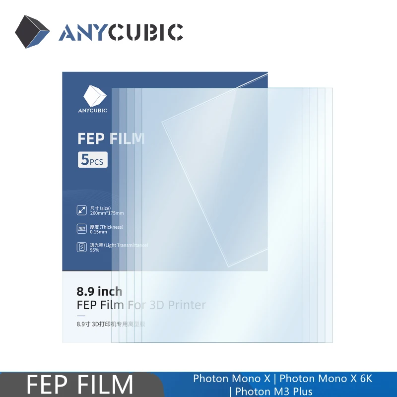 ANYCUBIC Original FEP Film For Photon Mono X / Photon Mono X 6K / Photon M3 Plus / Photon Mono X2 / Photon Mono X 6Ks