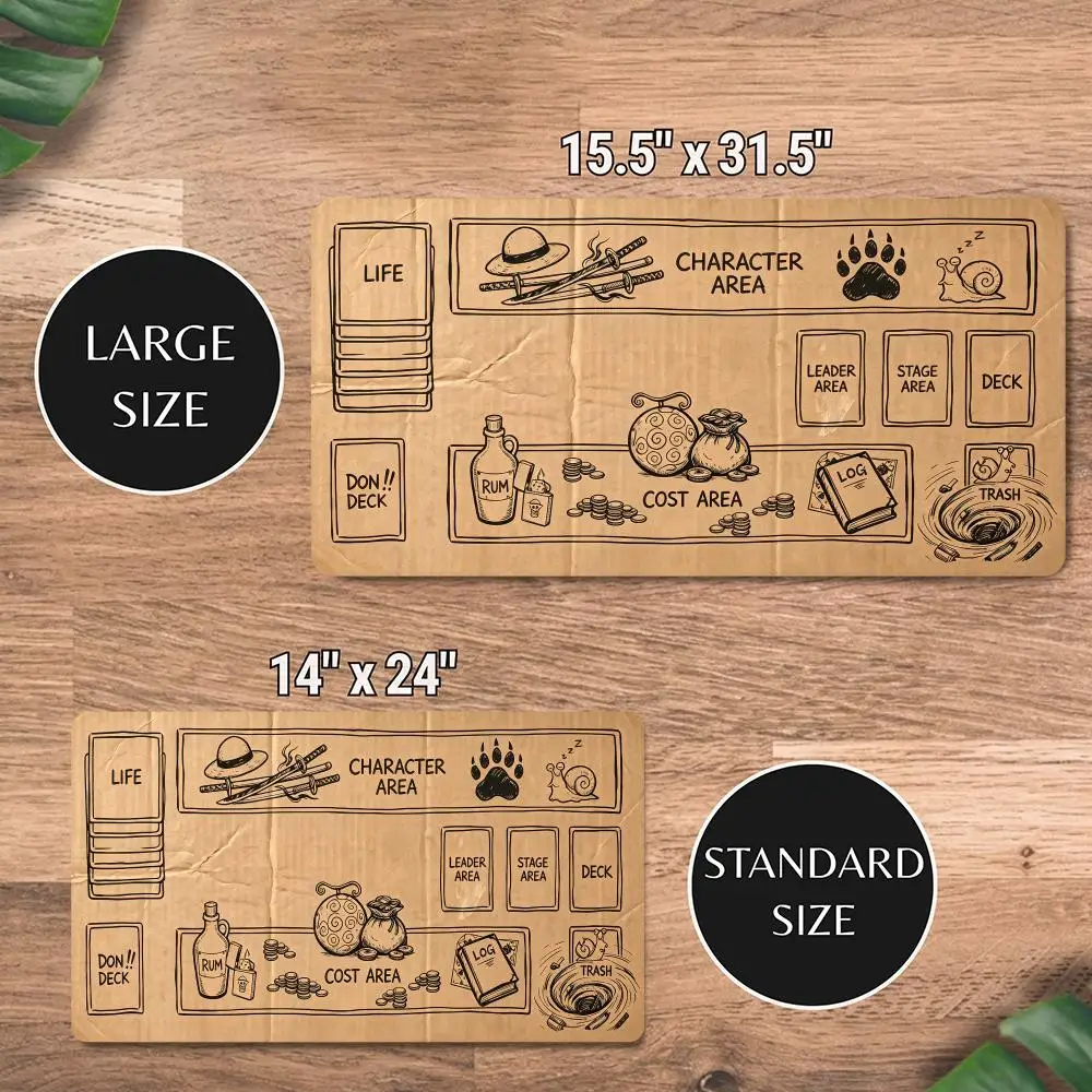 Cardboard Theme Zone Magic Party Game Mat Durable Rubber for MTG&TCG Games 24