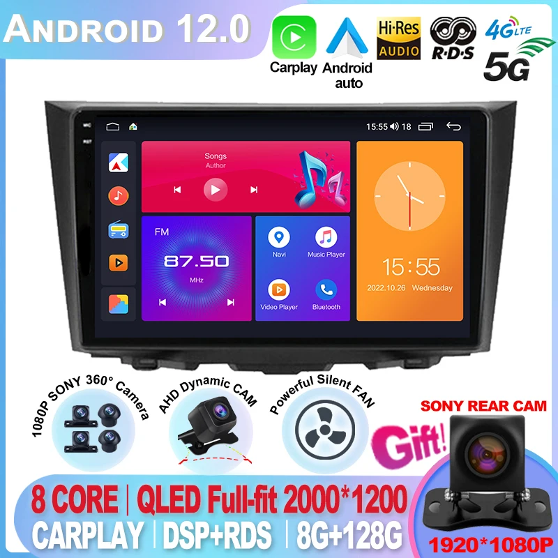 

Android 12 360 cameras IPS Screen For Suzuki Kizashi 2009 - 2015 With GPS Navigation Head Unit Mirror Link 4G WiFi Sony cam SWC