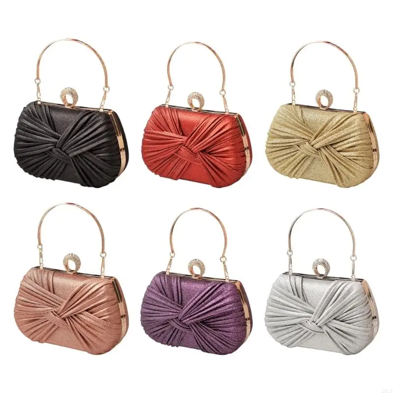 

Sophisticated Rhinestones Decorated Handbag Evening Purse For Special Event 20CA