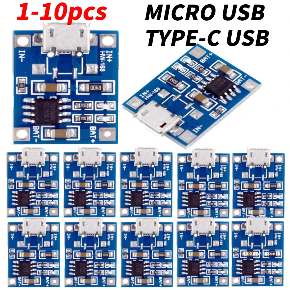 1-10 PCS Micro USB 5V 1A 18650 TP405 ~ Lithium-Batterie Ladegerät Modul Lade Board Mit Schutz Dual Funktionen 1A Li-Ion