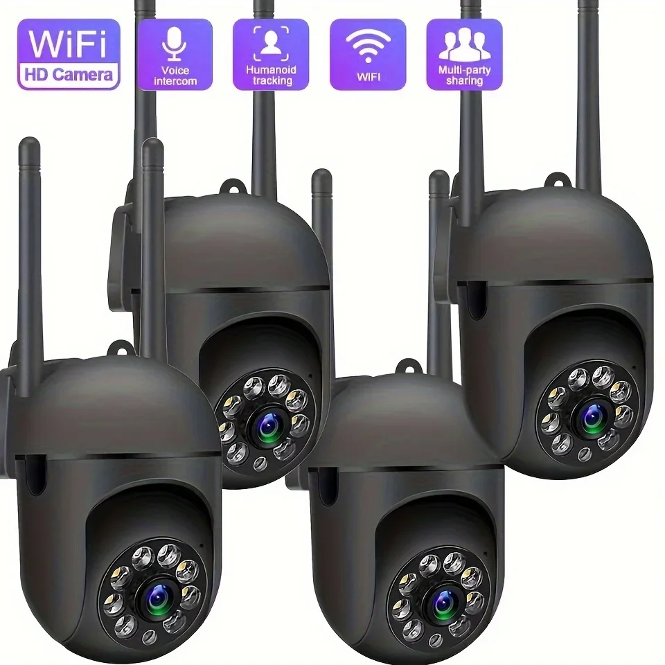 8MP Wireless Security Surveillance Camera Wifi IP Outdoor 4X Zoom Cameras Smart for Home CCTV AI Human Tracking Two-way Audio HD