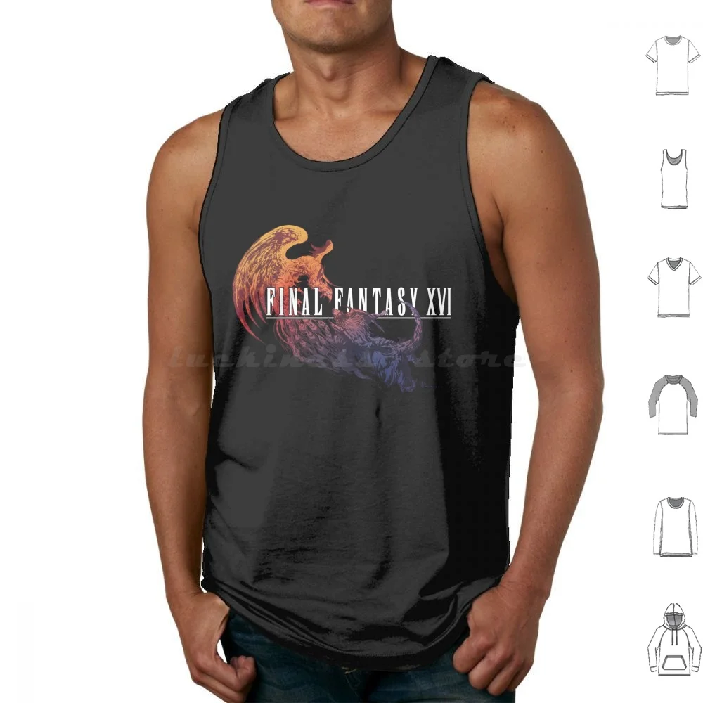 Final Fantasy Xvi Tank Tops Vest Sleeveless Video Game Video Games Fantasy Animal Rpg Video Game Art Phoenix Symbol Sixteen