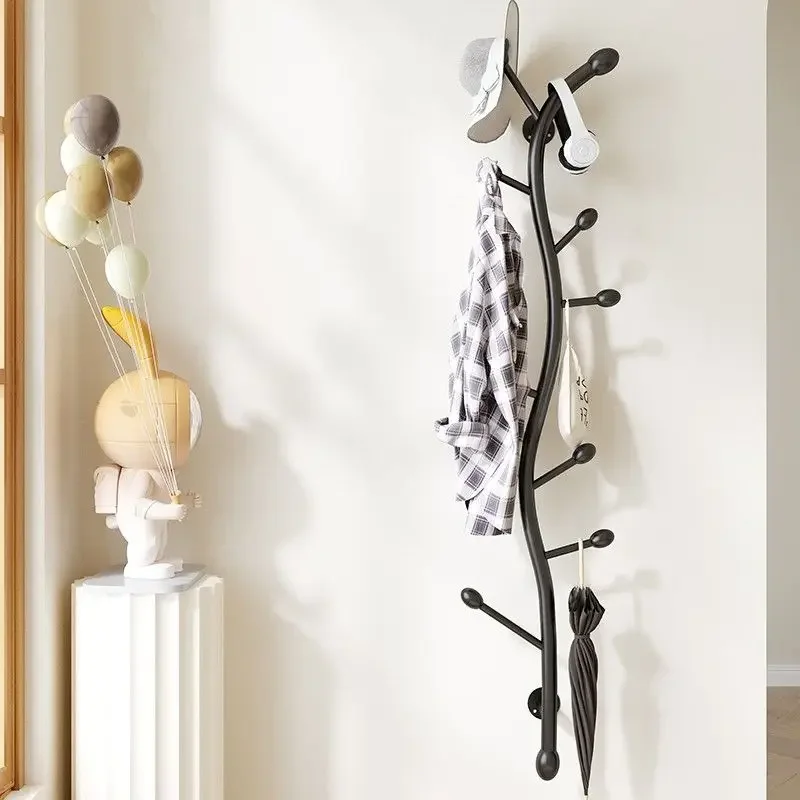 

Clothes Hat Racks Simple Can Be Hung on Walls Without Taking Up Space for Clothes Drying Side Mounted Cloth Hat Poles Balconies