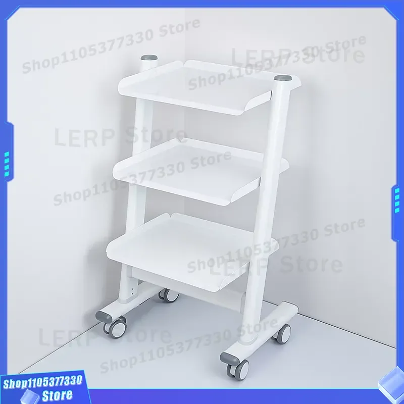 Mobile Dental Clinic Cart with Power Outlet for Root Canal Treatment Cosmetic Workbench Hospital Medical Equipment Side Table