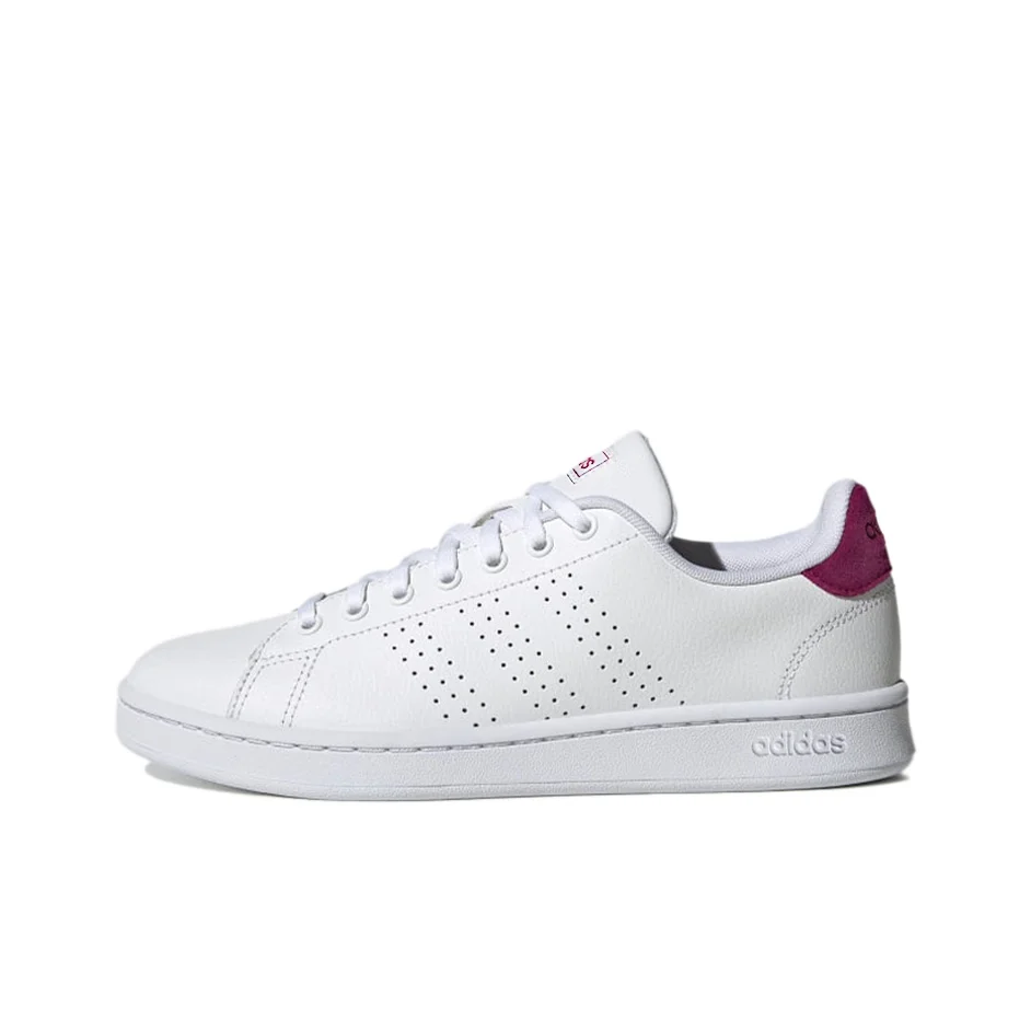 Adidas Neo ADVANTAGE Synthetic Leather Abrasion Resistant Low top Skateboard Shoes Women's White FW0969