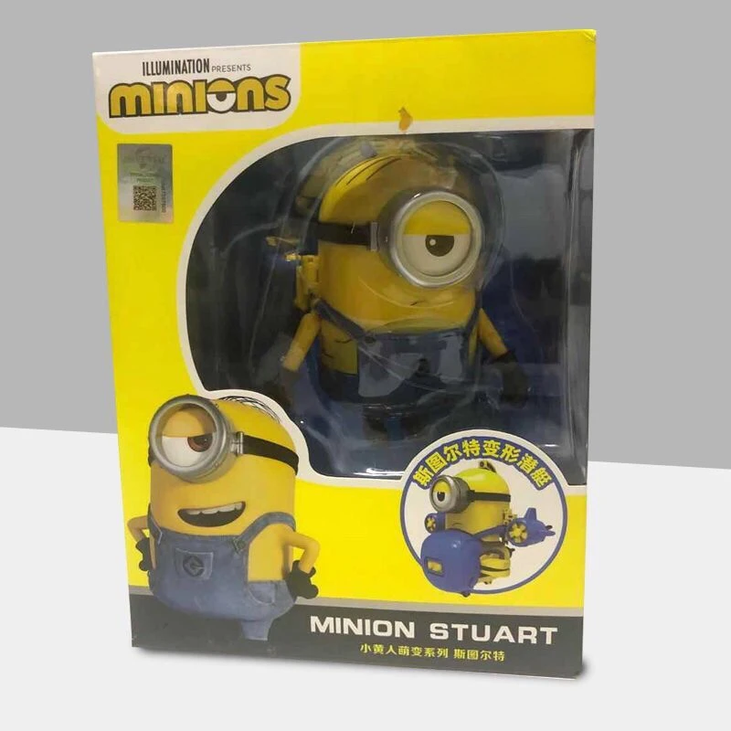 Despicable Me Minions Bob Kevin Stewart Transformation Figur Kreative Personalisierte Kinder Spielzeug Modell Desktop Ornament Geschenk