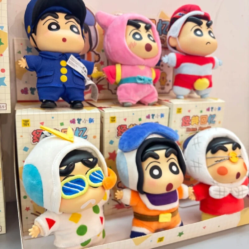 ตุ๊กตาไวนิลชินจัง ซีรีส์ความทรงจำคลาสสิก แบบกล่องสุ่ม รูปแบบนินจา อนิเมะ ของขวัญเซอร์ไพรส์