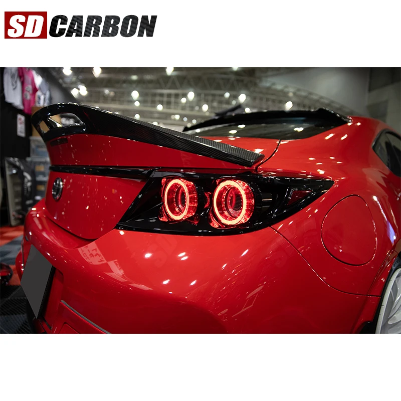 لتويوتا GR86 سوبارو BRZ 2019 + ألياف الكربون زعانف الذيل الخلفي الجذع المفسد دليل الجناح الخلفي الجناح سيارة الجذع كلبشة طقم الجسم #6