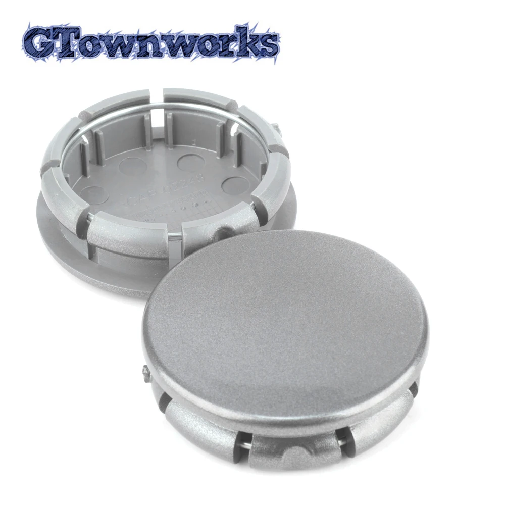 1pc 53mm（2.09in） 51mm Wheel Hub Caps For Rim Center Cover Styling Refits 8 Clip No Logo Gun Grey Auto Accessroies ABS Plastic