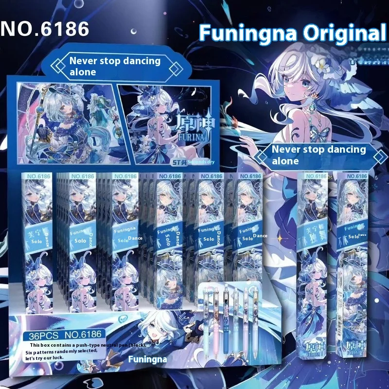 

Hot Blind Box Pen Cartoon Press Gel Pen High Value Quick Drying 0.5mm Black Pressed Carbon Pen New Student Creative Reward Gifts