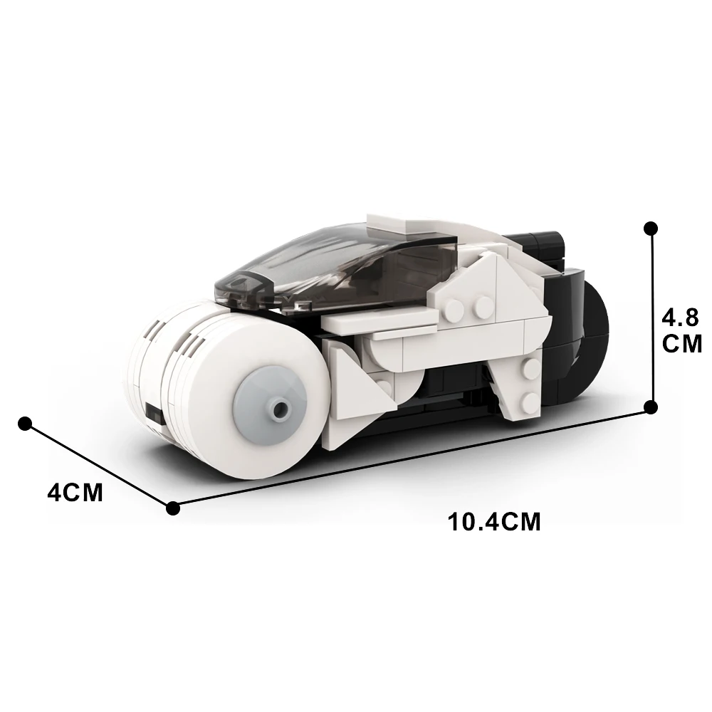 MOC Tron Legacy Light Cycle Blok Bangunan Film Balap Motor Bricks Model Klasik Set Anak Merakit Mainan Hadiah Ulang Tahun