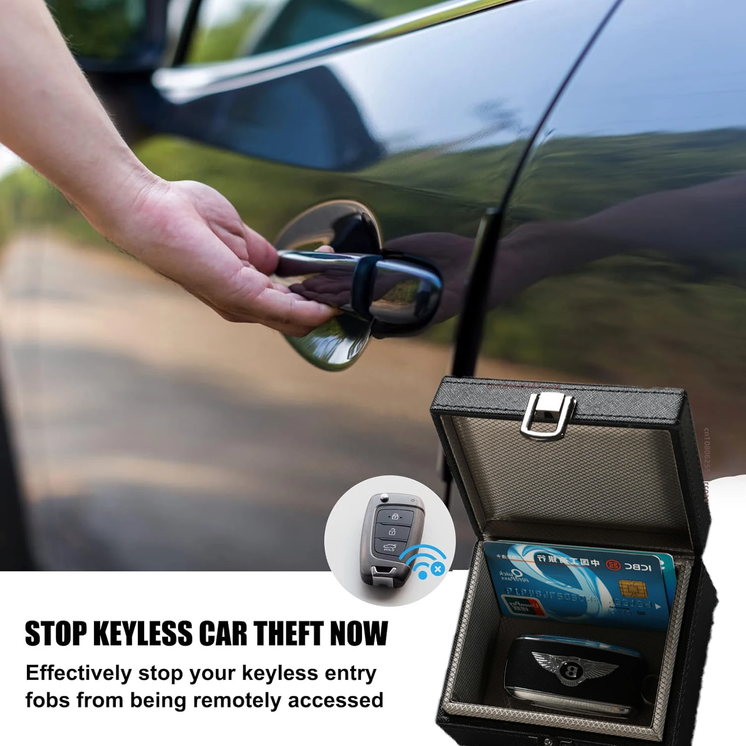 Faraday Box Key Fob Protector RFID Signal Blocking Box Faraday Box Signal Blocking Shielding Box for Car Key Two Size