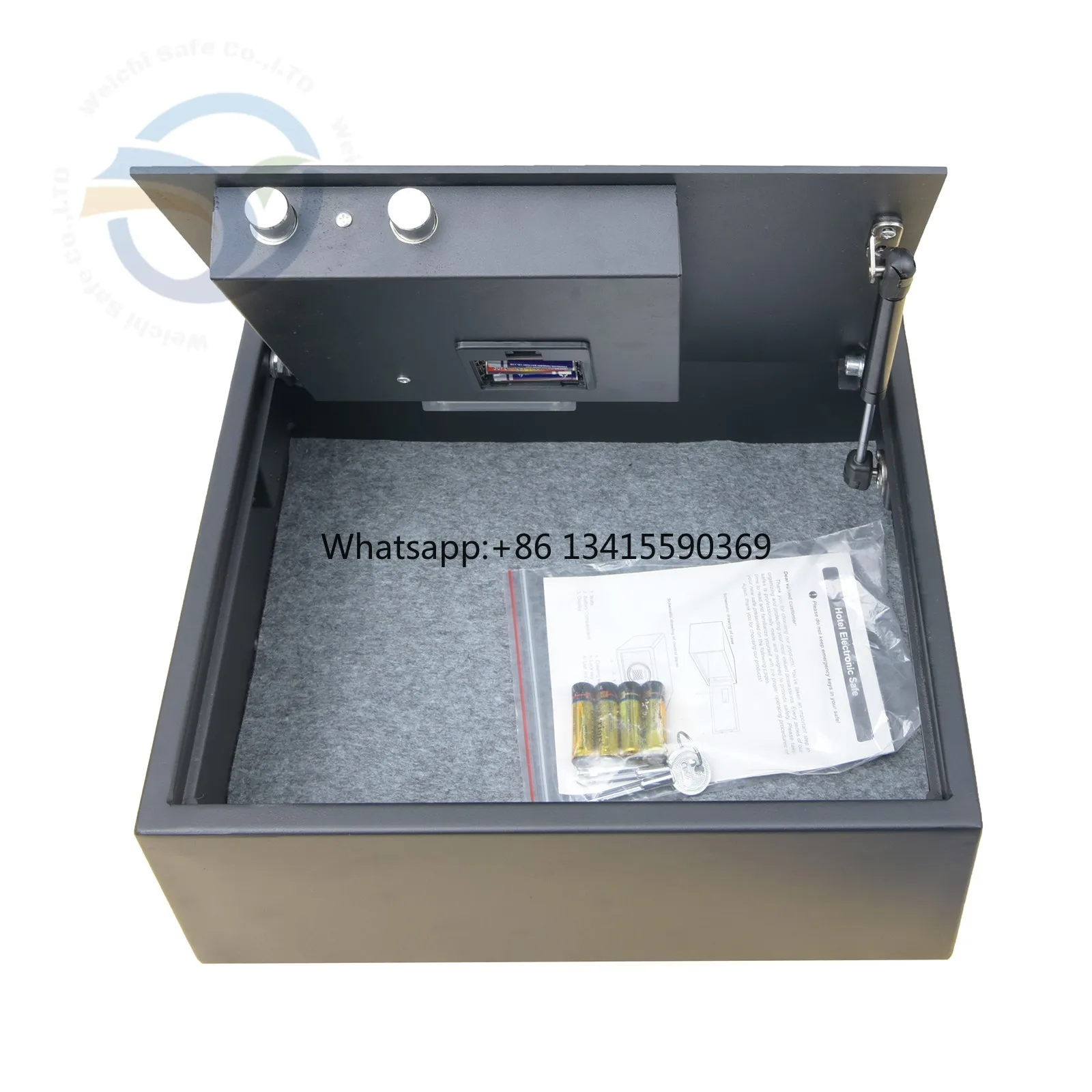 

Portable Hotel/Office Safe Box with Key Lock Top-Opened Electronic Solid Steel Storage Top-of-the-Line Hotel Safe Box