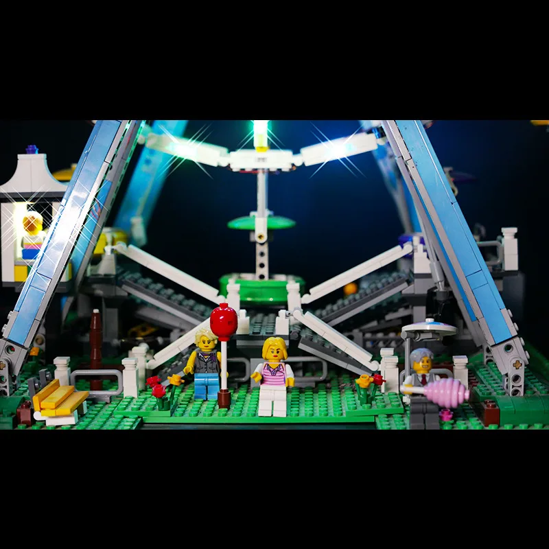 ชุดไฟ LED สําหรับ LEGO 10247 Ferris ล้อโคมไฟตกแต่ง DIY ของขวัญ (ไม่รวม Building Blocks ชุดอิฐชุดรุ่น)