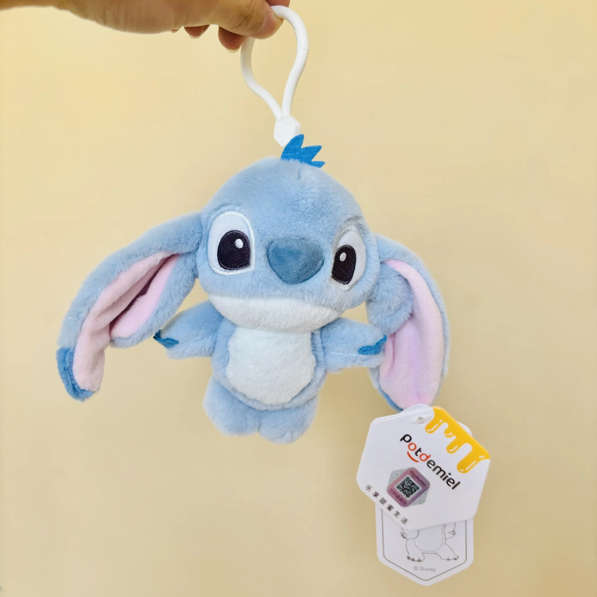 Kawaii ليلو وستيتش حقيبة ظهر قطيفة لعبة حلية معلقة 12cmStitch دمية دمية مفتاح قلادة هدية للأطفال