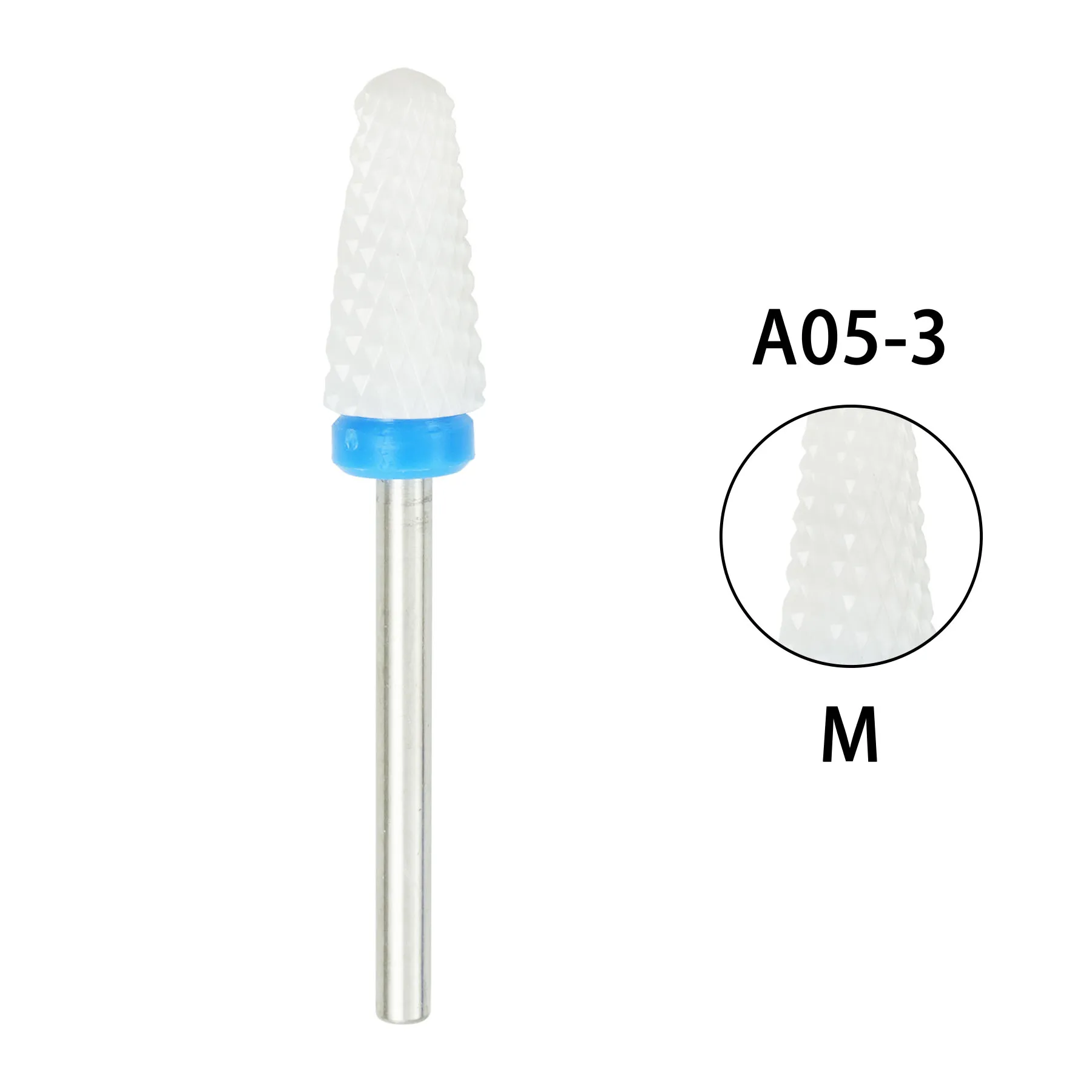 1pc Neue Keramik Nagel Bohrer Schaft Fräser Dreh Bits Für Elektrische Maniküre Maschine Grat Zubehör Nail art Werkzeuge