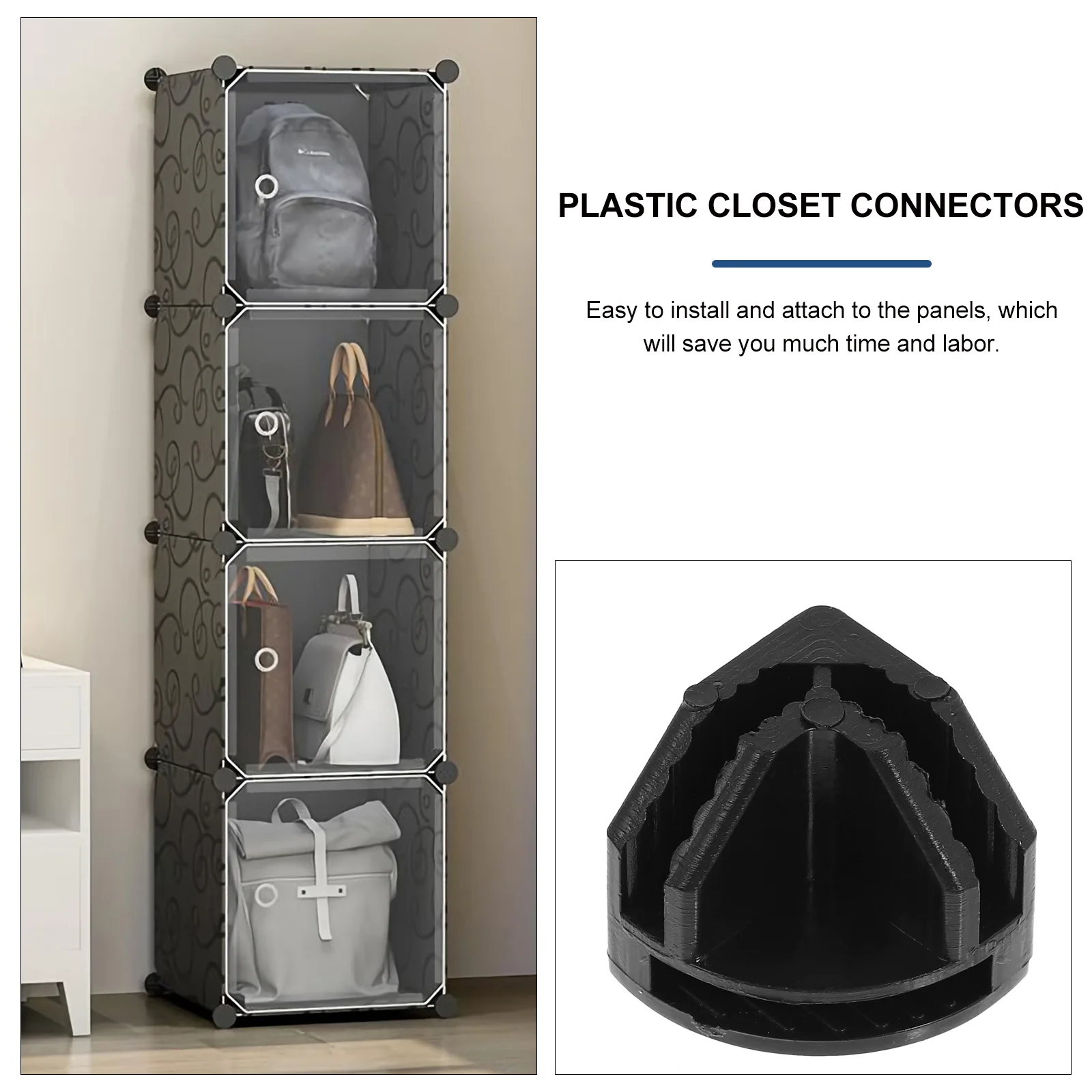 Combination Cabinet Buckle Wire Cube Buttons Closet Making Tools Storage Shelving Connectors Grid Organizer