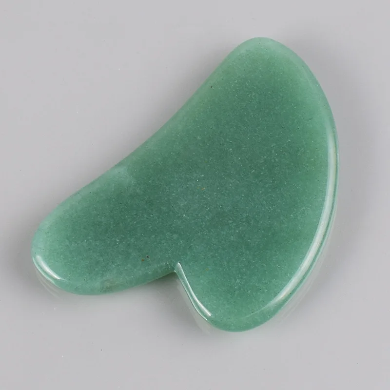 Rose Quartz Jade Guasha Massage Tool Natural Stone Scraper Chinese Gua Sha Board Face Massager Neck Back Body Facial Scraping